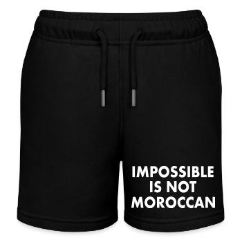 Marokko - impossible is not moroccan - Kinder Organic Joggingshorts Mini Bolter von Stanley/Stella - Schwarz - Vorne