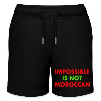 Maroc - impossible is not moroccan - Short de jogging enfant bio Stanley/Stella - noir - Devant