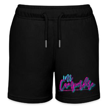 MrCamperfire Signatur - Kinder Organic Joggingshorts Mini Bolter von Stanley/Stella - Schwarz - Vorne