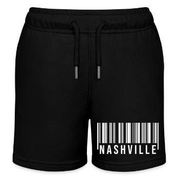 Nashville Barcode - Kinder Organic Joggingshorts Mini Bolter von Stanley/Stella - Schwarz - Vorne