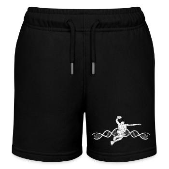 Basketball Basketballspieler Basketballteam - Kinder Organic Joggingshorts Mini Bolter von Stanley/Stella - Schwarz - Vorne