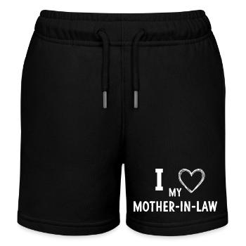 Ich liebe meine Schwiegermutter Lustig Sarkastisch - Kinder Organic Joggingshorts Mini Bolter von Stanley/Stella - Schwarz - Vorne