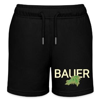 Bauer - Kinder Organic Joggingshorts Mini Bolter von Stanley/Stella - Schwarz - Vorne