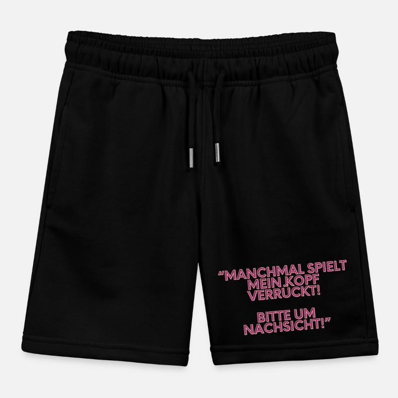 Sometimes My Head Goes Crazy 2 Kids Organic Sweat Shorts by Stanley/Stella
