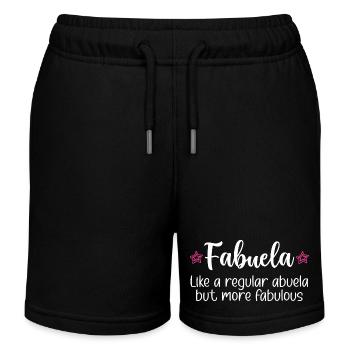 Fabuela Fabelhafte Abuela Spanische Oma - Kinder Organic Joggingshorts Mini Bolter von Stanley/Stella - Schwarz - Vorne