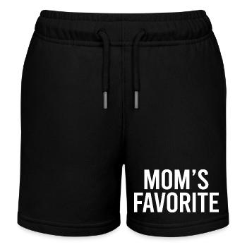 Mom's Favorite Funny Mother's day - Kids Organic Sweat Shorts by Stanley/Stella - black - Front
