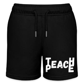 Enseigner la paix - Short de jogging enfant bio Stanley/Stella - noir - Devant