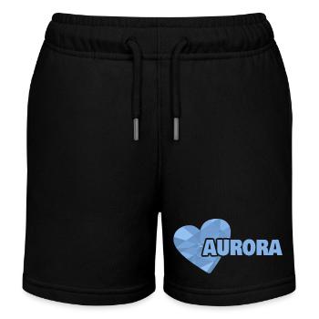 Mama Aurora - Kinder Organic Joggingshorts Mini Bolter von Stanley/Stella - Schwarz - Vorne