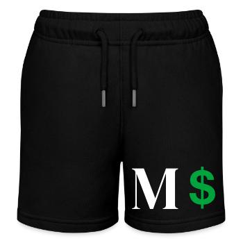 Buchstabe M Dollar - Kinder Organic Joggingshorts Mini Bolter von Stanley/Stella - Schwarz - Vorne