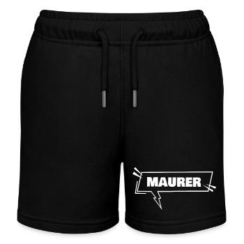 Maçon - Short de jogging enfant bio Stanley/Stella - noir - Devant