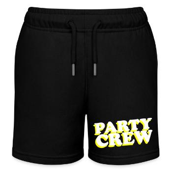 Party Crew - Kinder Organic Joggingshorts Mini Bolter von Stanley/Stella - Schwarz - Vorne