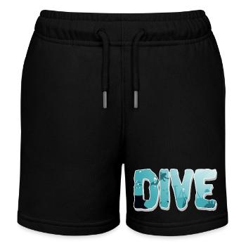 Tauchen Taucher - Kinder Organic Joggingshorts Mini Bolter von Stanley/Stella - Schwarz - Vorne