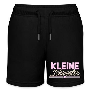 Kleine Schwester - Kinder Organic Joggingshorts Mini Bolter von Stanley/Stella - Schwarz - Vorne