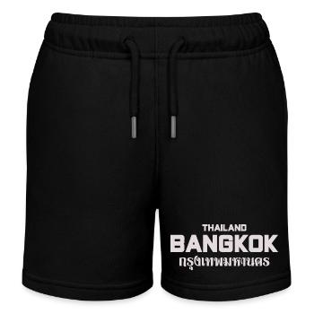 Paysage urbain majuscule de Bangkok - Short de jogging enfant bio Stanley/Stella - noir - Devant