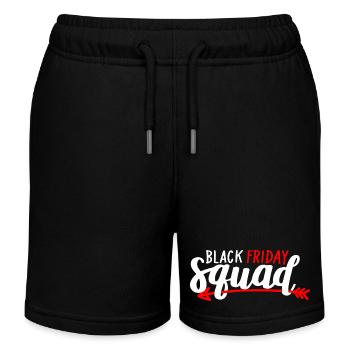 Black Friday Squad Tee - Kids Organic Sweat Shorts by Stanley/Stella - black - Front