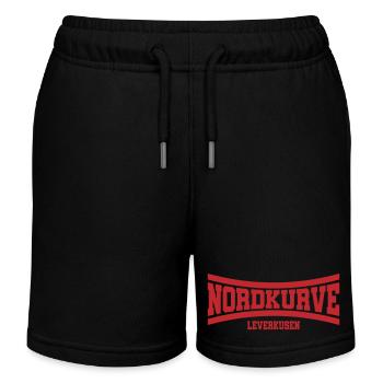Nordkurve Leverkusen | Farbe änderbar - Kinder Organic Joggingshorts Mini Bolter von Stanley/Stella - Schwarz - Vorne
