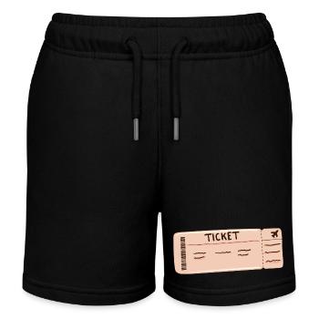 le billet Des vêtements pour toute la famille - Short de jogging enfant bio Stanley/Stella - noir - Devant