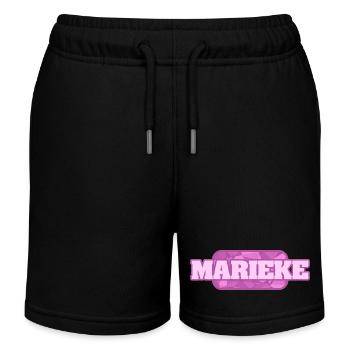 Gift for Marieke - Kids Organic Sweat Shorts by Stanley/Stella - black - Front
