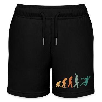 Evolution Handball Retro - Short de jogging enfant bio Stanley/Stella - noir - Devant