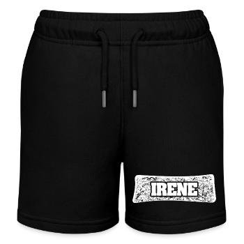 Irene as a first name - Kids Organic Sweat Shorts by Stanley/Stella - black - Front