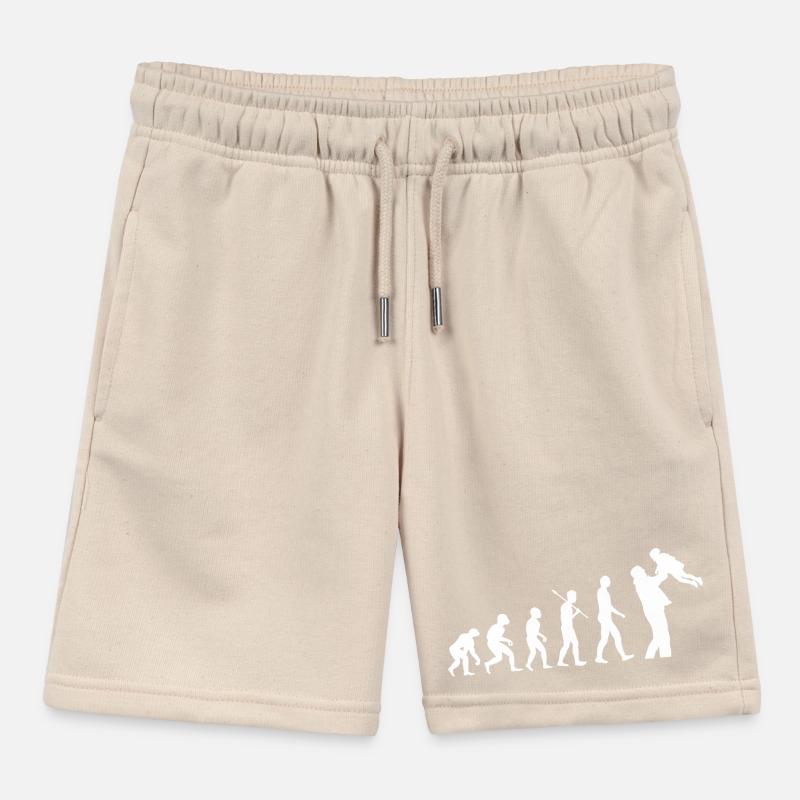 Evolution de l’humanité Amour familial Short de jogging enfant bio Stanley/Stella