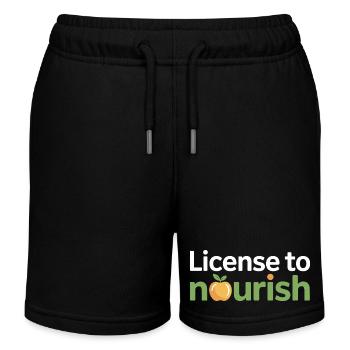 Certified Dietitian Professional Expert Apparel  - Kids Organic Sweat Shorts by Stanley/Stella - black - Front