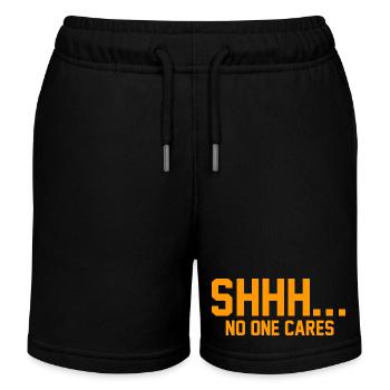 CHUT... Personne ne s’en soucie - Short de jogging enfant bio Stanley/Stella - noir - Devant