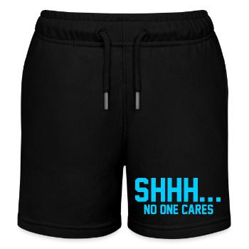 CHUT... Personne ne s’en soucie - Short de jogging enfant bio Stanley/Stella - noir - Devant