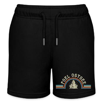 Vacances en mer Baltique ÎLE DE POEL Souvenirs Drôles - Short de jogging enfant bio Stanley/Stella - noir - Devant