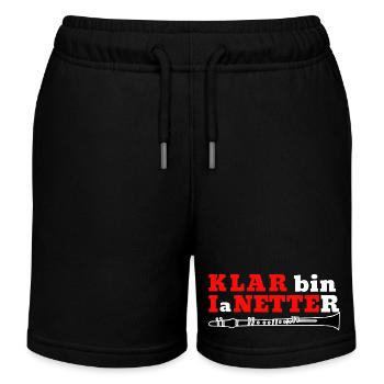 Clarinet - Klar bin I a Netter - Clarinetist - Kids Organic Sweat Shorts by Stanley/Stella - black - Front