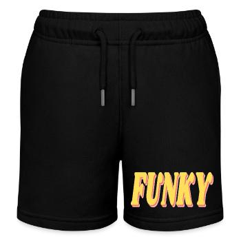 Funky - Kinder Organic Joggingshorts Mini Bolter von Stanley/Stella - Schwarz - Vorne