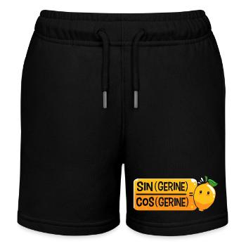 Mathematik mathematisch Mathe Mathematiker - Kinder Organic Joggingshorts Mini Bolter von Stanley/Stella - Schwarz - Vorne