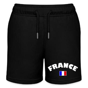 France drapeau français - Short de jogging enfant bio Stanley/Stella - noir - Devant