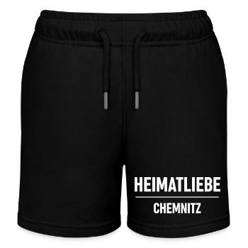 Heimatliebe Chemnitz - Kinder Organic Joggingshorts Mini Bolter von Stanley/Stella - Schwarz - Vorne