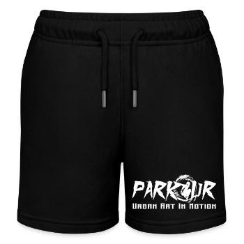 Parkour - Kinder Organic Joggingshorts Mini Bolter von Stanley/Stella - Schwarz - Vorne