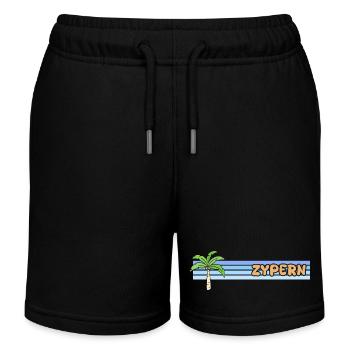 Urlaub Zypern - Kinder Organic Joggingshorts Mini Bolter von Stanley/Stella - Schwarz - Vorne