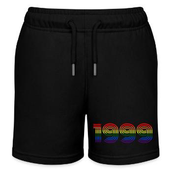 Geboren 1999 - Kinder Organic Joggingshorts Mini Bolter von Stanley/Stella - Schwarz - Vorne
