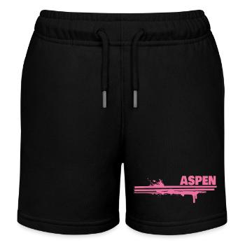Farbklecks Aspen - Kinder Organic Joggingshorts Mini Bolter von Stanley/Stella - Schwarz - Vorne