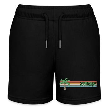 Urlaub Zypern - Kinder Organic Joggingshorts Mini Bolter von Stanley/Stella - Schwarz - Vorne