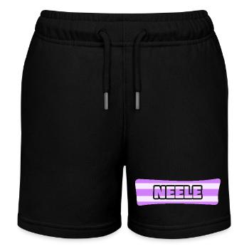 Neele - Kinder Organic Joggingshorts Mini Bolter von Stanley/Stella - Schwarz - Vorne