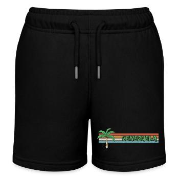 Cadeau pour le Venezuela - Short de jogging enfant bio Stanley/Stella - noir - Devant