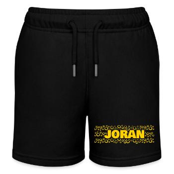 Vorname Joran - Kinder Organic Joggingshorts Mini Bolter von Stanley/Stella - Schwarz - Vorne