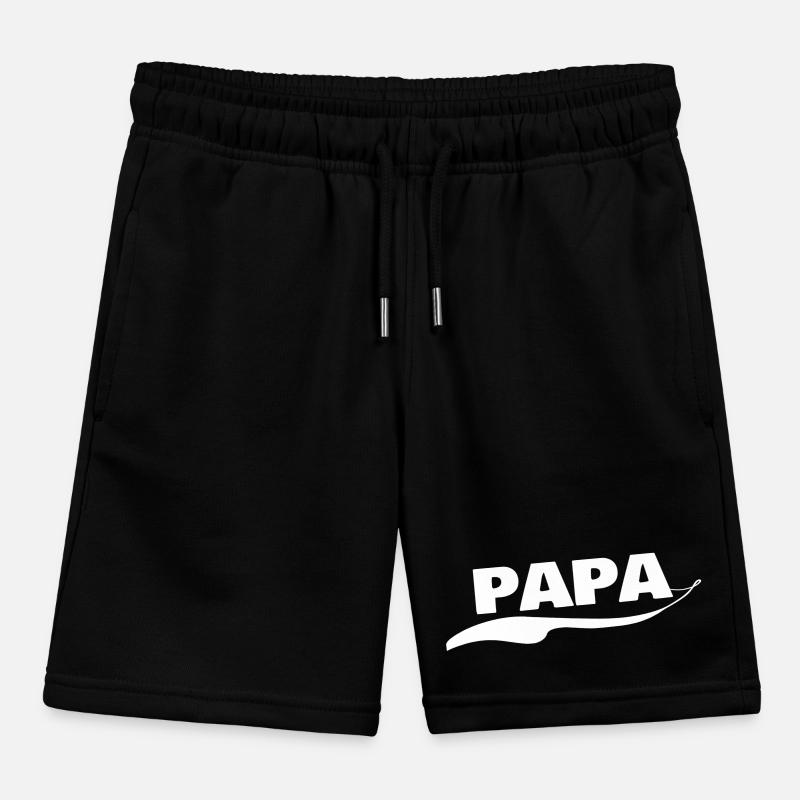 Papa as a first name Kids Organic Sweat Shorts by Stanley/Stella