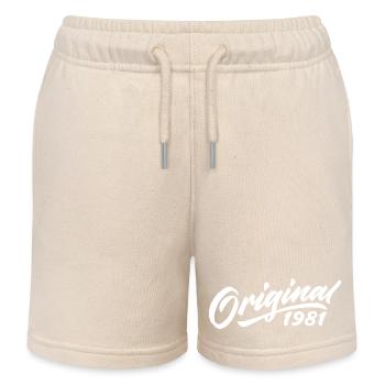 Original 1981 Geburtstagsgeschenk 1981 - Kinder Organic Joggingshorts Mini Bolter von Stanley/Stella - Natur - Vorne