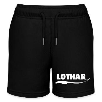 lothar als Vorname - Kinder Organic Joggingshorts Mini Bolter von Stanley/Stella - Schwarz - Vorne