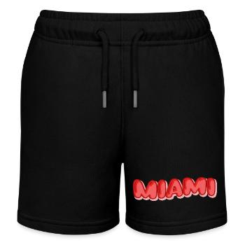 Vacances Miami - Short de jogging enfant bio Stanley/Stella - noir - Devant