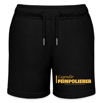 Cadeau pour polisseuse fine - Short de jogging enfant bio Stanley/Stella - noir - Devant