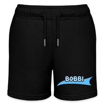 Gift for Bobbi - Kids Organic Sweat Shorts by Stanley/Stella - black - Front