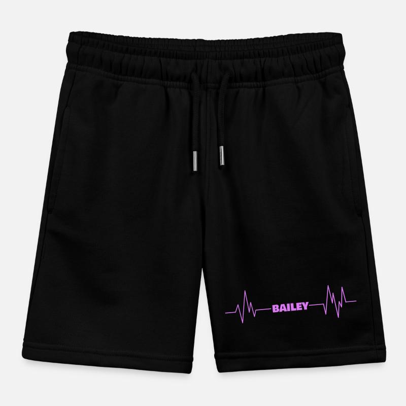 First name Bailey Kids Organic Sweat Shorts by Stanley/Stella