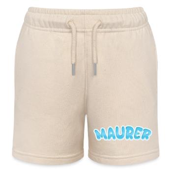 Gift for bricklayer - Kids Organic Sweat Shorts by Stanley/Stella - soft Ecru - Front